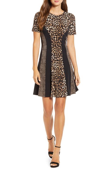 michael kors cheetah combo tier dress|Cheetah Print Georgette Tiered Maxi Dress .